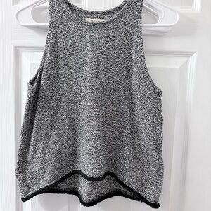 Madewell Black and White Sleeveless Top